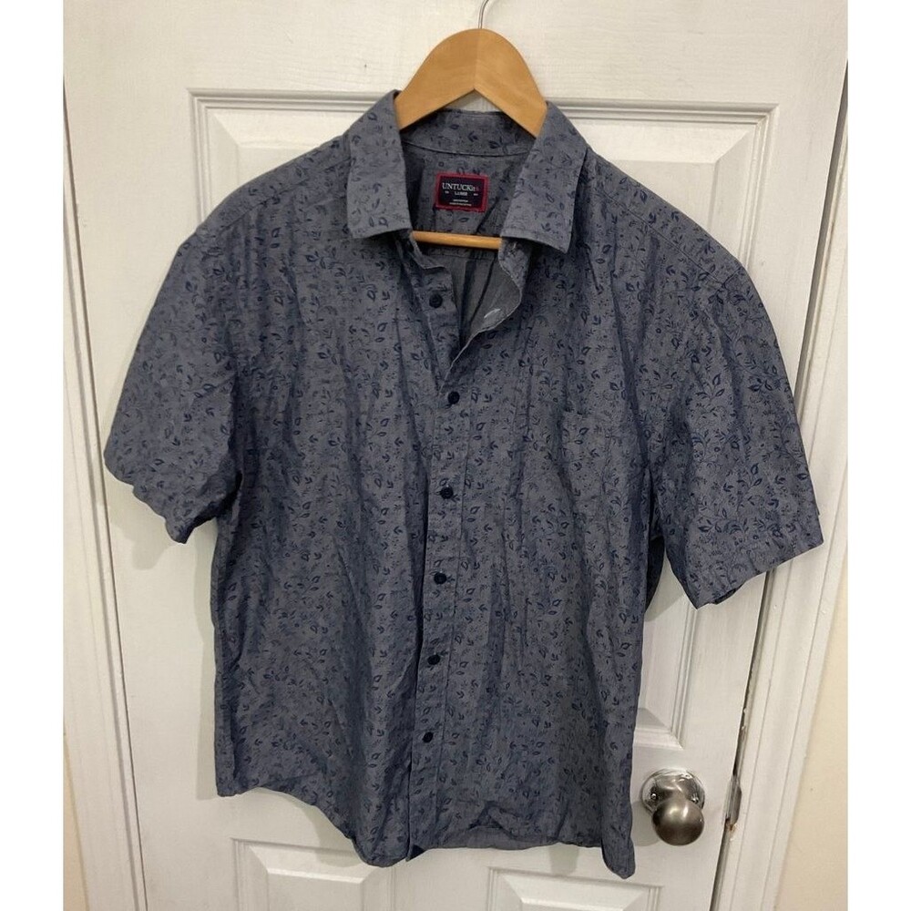 UNTUCKit Men's Short Sleeve Button-Up Shirt